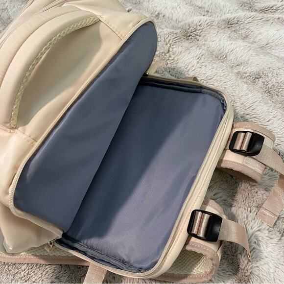 Boutique Beige Cream Travel Multi Compartment Carry‎ On Backpack main image 5